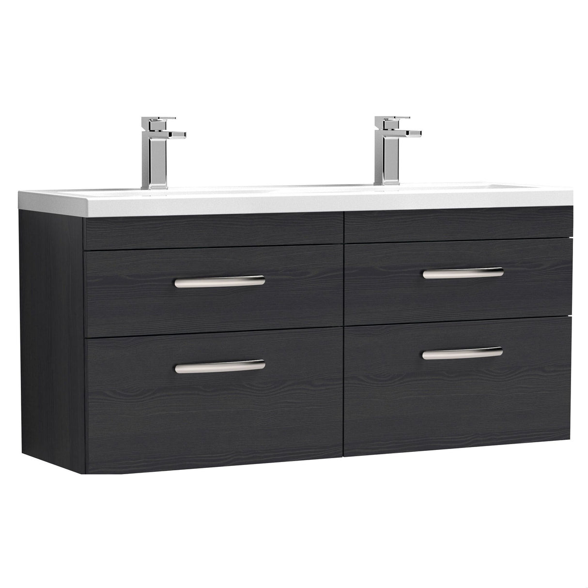 [BFRI047F] Millwich Contemporary 4 Drawer Wall Hung Vanity Unit with Basin - Choice of Colour - Cutout