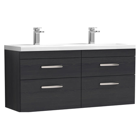 [BFRI047F] Millwich Contemporary 4 Drawer Wall Hung Vanity Unit with Basin - Choice of Colour - Cutout