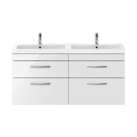 [BFRI048F] Millwich Contemporary 4 Drawer Wall Hung Vanity Unit with Basin - Choice of Colour - Cutout