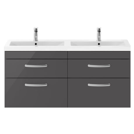 [BFRI078F] Millwich Contemporary 4 Drawer Wall Hung Vanity Unit with Basin - Choice of Colour - Cutout