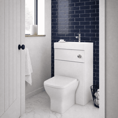 [BFRI145CB] 500mm Basin With WC Unit GLWHT - Lifestyle 1