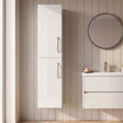 [BFRI162E] 300mm Tall Unit 2 Door GLWHT - Silo