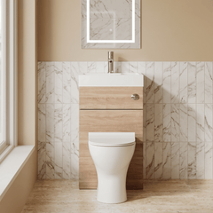 [BFRI3045CB] Millwich 500mm Floor Standing Combination Basin and WC Unit, Choice of Colour - Lifestyle 1