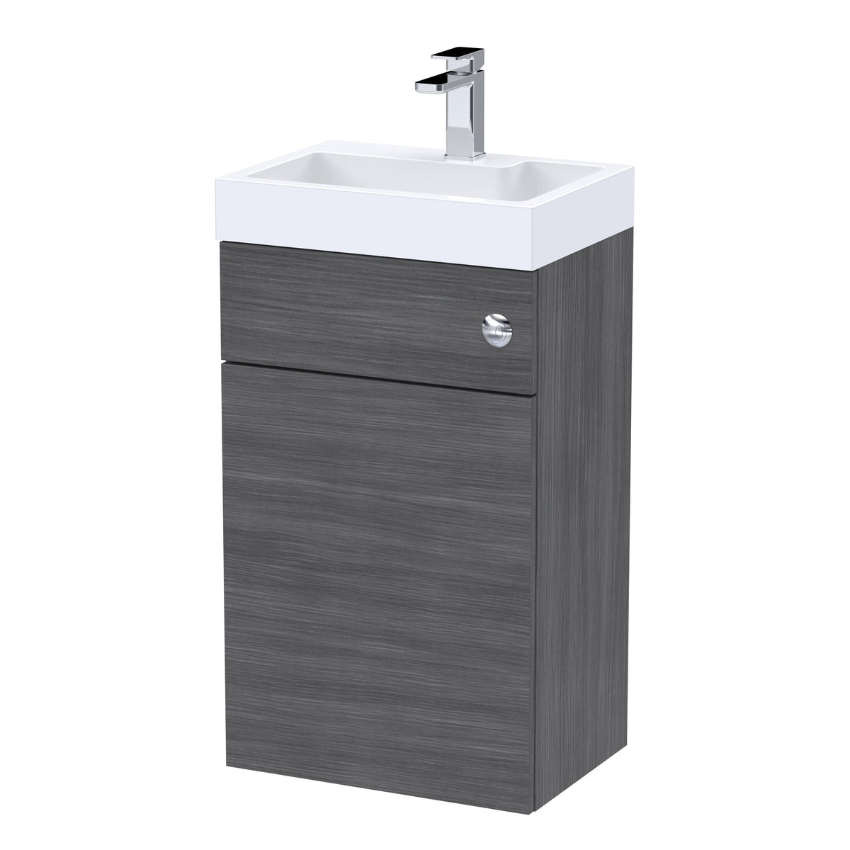 [BFRI545CB] Millwich 500mm Floor Standing Combination Basin and WC Unit, Choice of Colour - Cutout