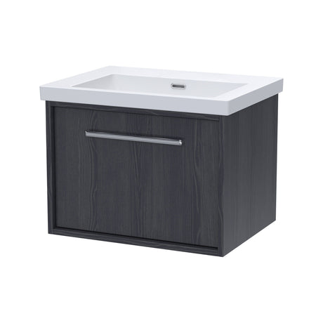 [BFRS2294K] Sturbridge Contemporary Wall Hung 1 Drawer Vanity Unit with 0 Tap Hole Fireclay Basin - Choice of Size and Colour - Cutout