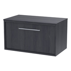 [BFRS2296W] Sturbridge Contemporary Wall Hung 1 Drawer Vanity Unit with Laminate Worktop - Choice of Size and Colour - Cutout