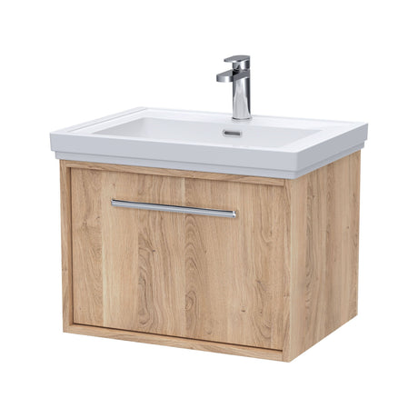 [BFRS3094A] Sturbridge Contemporary Wall Hung 1 Drawer Vanity Unit with Traditional 1 Tap Hole Fireclay Basin - Choice of Size and Colour - Cutout