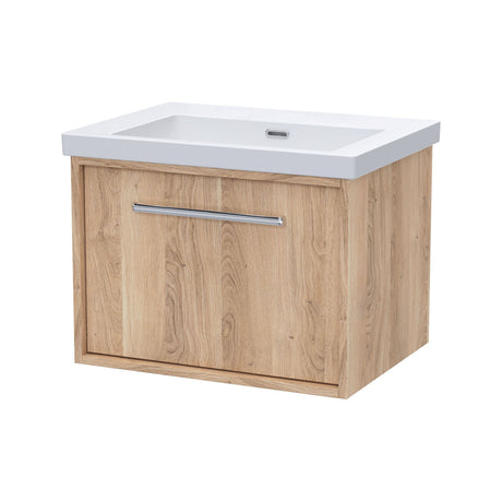 [BFRS3094K] Sturbridge Contemporary Wall Hung 1 Drawer Vanity Unit with 0 Tap Hole Fireclay Basin - Choice of Size and Colour - Cutout