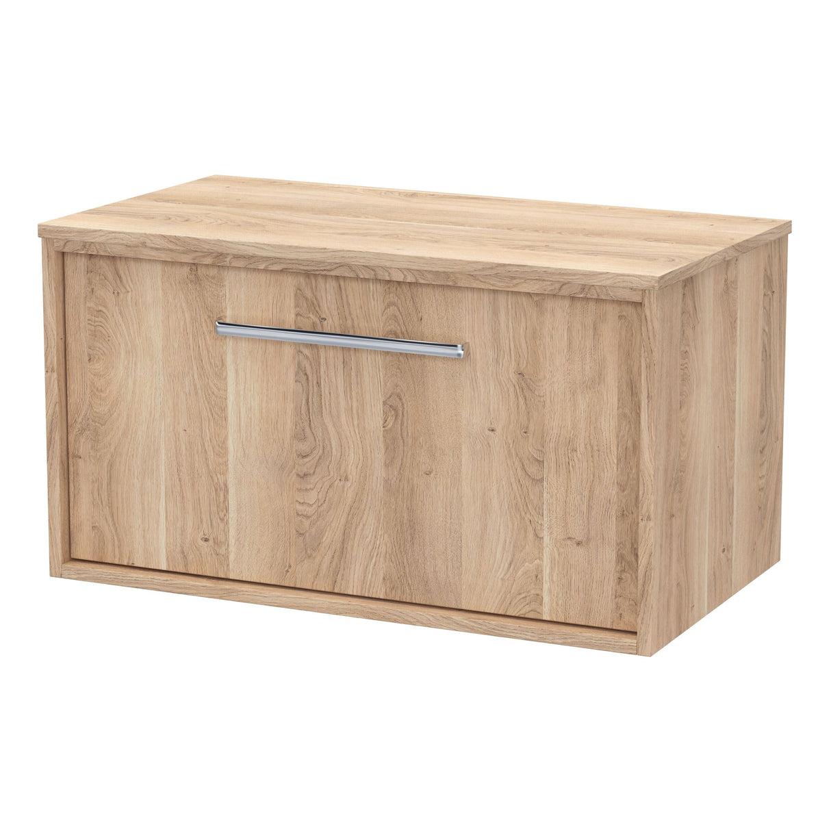 [BFRS3096W] Sturbridge Contemporary Wall Hung 1 Drawer Vanity Unit with Laminate Worktop - Choice of Size and Colour - Cutout