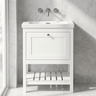 [BFRY125K] Coppenhall Contemporary 1 Drawer Floor Standing Vanity Unit - Choice of Size and Colour - Silo