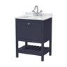 [BFRY325WS1] Coppenhall Traditional 1 Drawer Floor Standing Vanity Unit with Marble Worktop, Choice of Size and Finish - Cutout