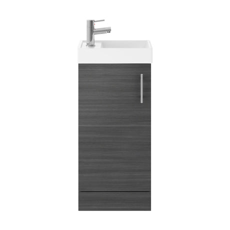 [BFSA003] Freehay Compact Cloakroom Vanity Basin Unit, 400mm - Choice of Mount Type, Colour and Handle Finish - Cutout