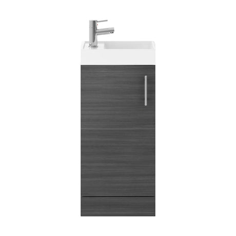 Freehay Compact Cloakroom Vanity Basin Unit, 400mm - Choice of Mount Type, Colour and Handle Finish