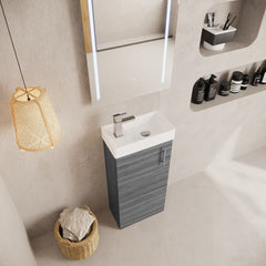 [BFSA003] Freehay Compact Cloakroom Vanity Basin Unit, 400mm - Choice of Mount Type, Colour and Handle Finish - Lifestyle 2