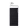 [BFSA004] Freehay Compact Cloakroom Vanity Basin Unit, 400mm - Choice of Mount Type, Colour and Handle Finish - Cutout