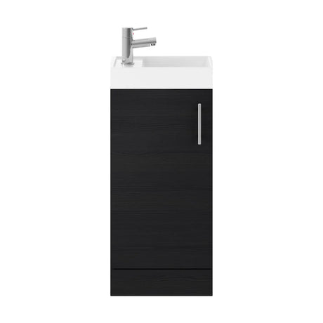 Freehay Compact Cloakroom Vanity Basin Unit, 400mm - Choice of Mount Type, Colour and Handle Finish