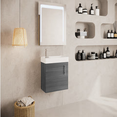 [BFSA009] Freehay Compact Cloakroom Vanity Basin Unit, 400mm - Choice of Mount Type, Colour and Handle Finish - Lifestyle 3