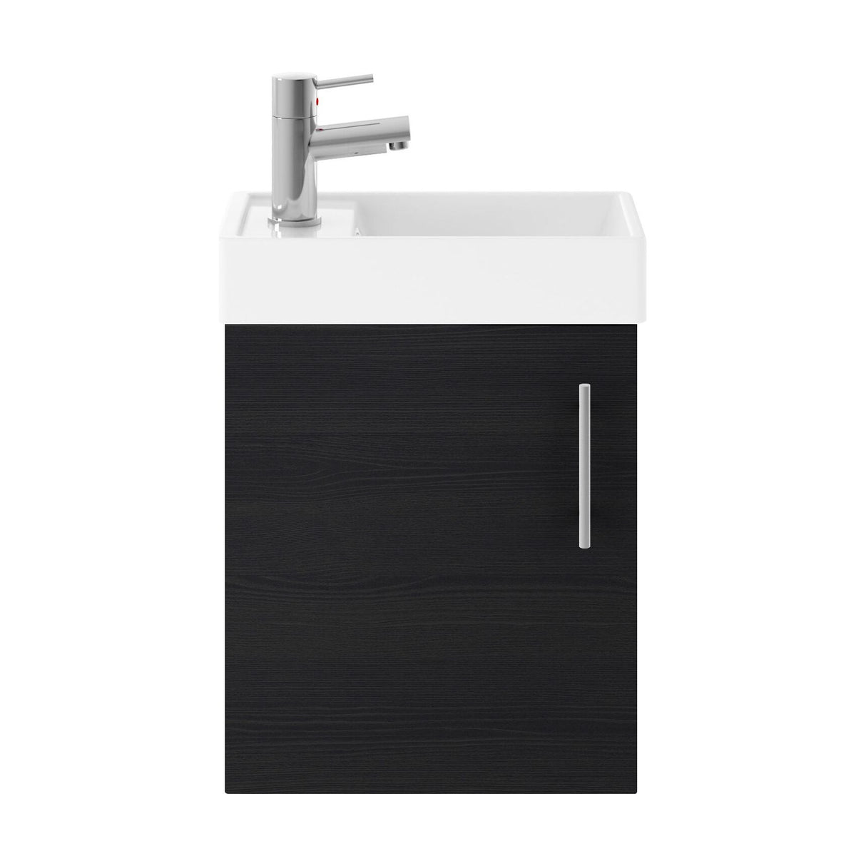 [BFSA010] Freehay Compact Cloakroom Vanity Basin Unit, 400mm - Choice of Mount Type, Colour and Handle Finish - Cutout