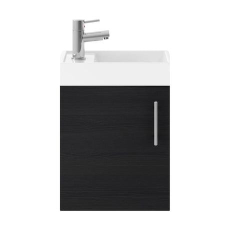 Freehay Compact Cloakroom Vanity Basin Unit, 400mm - Choice of Mount Type, Colour and Handle Finish