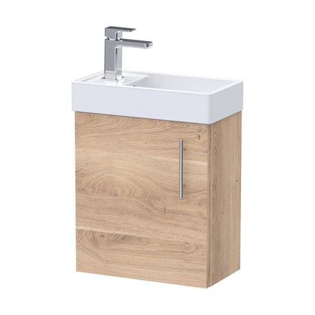 [BFSA031] Freehay Compact Cloakroom Vanity Basin Unit, 400mm - Choice of Mount Type, Colour and Handle Finish - Cutout