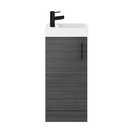 [BFSAH0392] Freehay Compact Cloakroom Vanity Basin Unit, 400mm - Choice of Mount Type, Colour and Handle Finish - Cutout