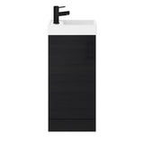 Compact Cloakroom Vanity Basin Unit, 400mm - Choice of Mount Type, Colour and Handle Finish