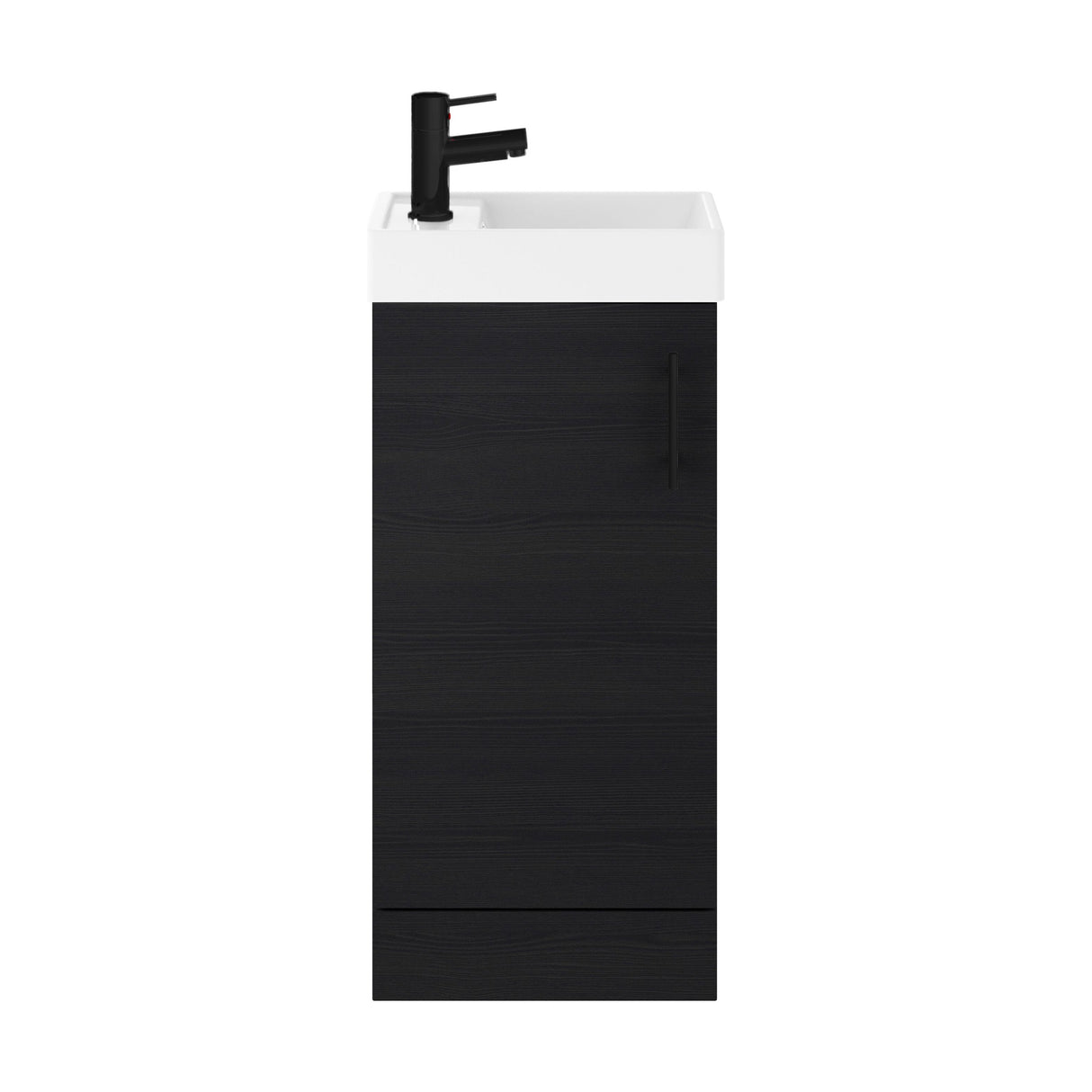 [BFSAH0492] Freehay Compact Cloakroom Vanity Basin Unit, 400mm - Choice of Mount Type, Colour and Handle Finish - Cutout