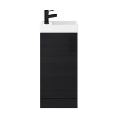 [BFSAH0492] Freehay Compact Cloakroom Vanity Basin Unit, 400mm - Choice of Mount Type, Colour and Handle Finish - Cutout