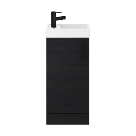 [BFSAH0492] Freehay Compact Cloakroom Vanity Basin Unit, 400mm - Choice of Mount Type, Colour and Handle Finish - Cutout