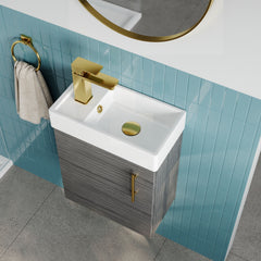 [BFSAH0993] Freehay Compact Cloakroom Vanity Basin Unit, 400mm - Choice of Mount Type, Colour and Handle Finish - Lifestyle 2