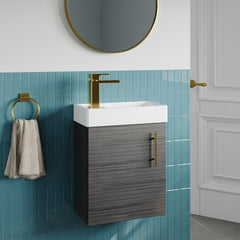 [BFSAH0993] Freehay Compact Cloakroom Vanity Basin Unit, 400mm - Choice of Mount Type, Colour and Handle Finish - Lifestyle 3