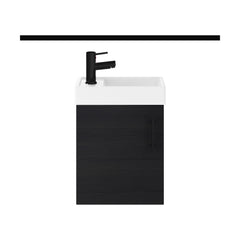 [BFSAH1092] Freehay Compact Cloakroom Vanity Basin Unit, 400mm - Choice of Mount Type, Colour and Handle Finish - Cutout