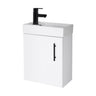 [BFSAH1892] Freehay Compact Cloakroom Vanity Basin Unit, 400mm - Choice of Mount Type, Colour and Handle Finish - Cutout