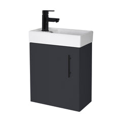 [BFSAH2592] Freehay Compact Cloakroom Vanity Basin Unit, 400mm - Choice of Mount Type, Colour and Handle Finish - Cutout
