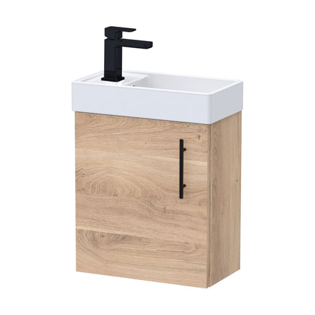 [BFSAH3192] Freehay Compact Cloakroom Vanity Basin Unit, 400mm - Choice of Mount Type, Colour and Handle Finish - Cutout
