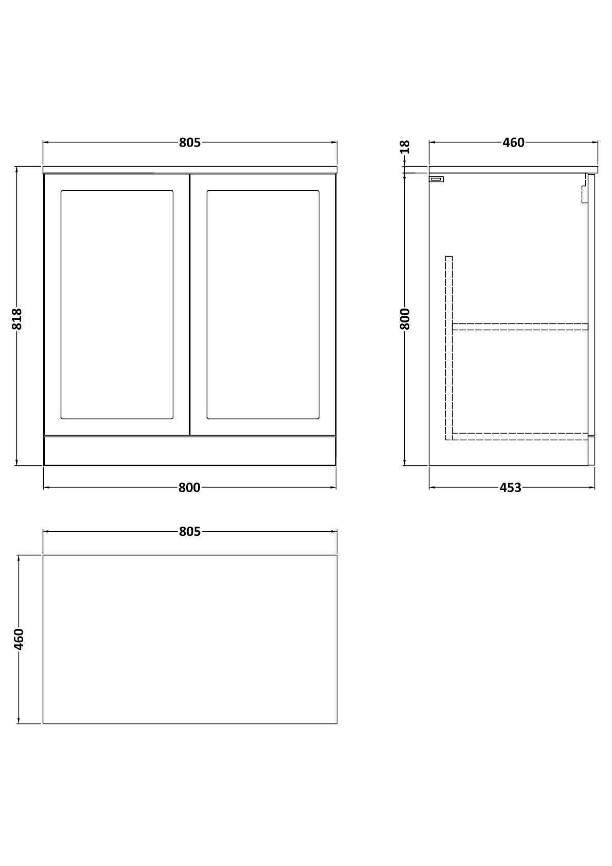[BFSH1405W] Line Drawing