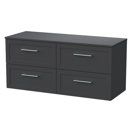 [BFSH1424W2] Stonnall Traditional Wall Hung 4 Drawer 1200mm Vanity Unit with Laminate Worktop - Choice of Colour - Cutout