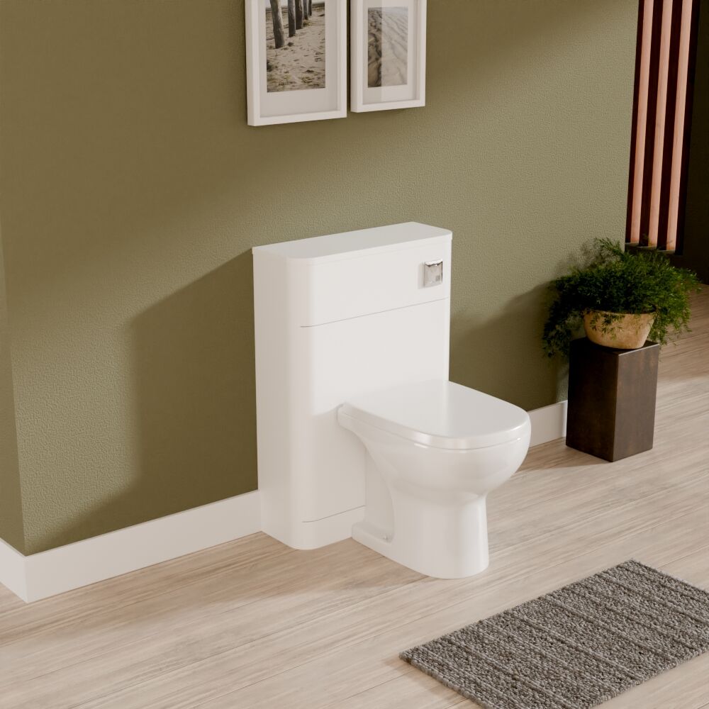 [BFWA141] Aldershawe Modern Floor Standing Soft Square WC Toilet Unit – 550mm - Lifestyle 3