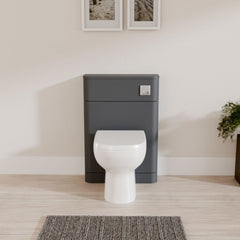 [BFWA1441] Aldershawe Modern Floor Standing Soft Square WC Toilet Unit – 550mm - Lifestyle 1