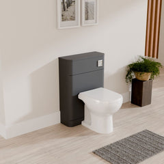 [BFWA1441] Aldershawe Modern Floor Standing Soft Square WC Toilet Unit – 550mm - Lifestyle 3
