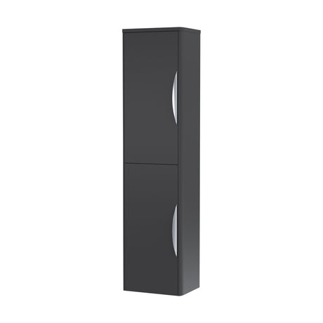 [BFWA1463] Aldershawe Modern Wall Hung 2-Door Tall Bathroom Storage Unit – 350mm - Cutout