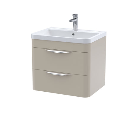[BFWA3202] Aldershawe Modern 2-Drawer Wall Hung Vanity Unit with Polymarble Basin, Choice of Size and Colour - Cutout