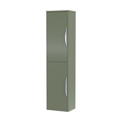 [BFWA863] Aldershawe Modern Wall Hung 2-Door Tall Bathroom Storage Unit – 350mm - Cutout