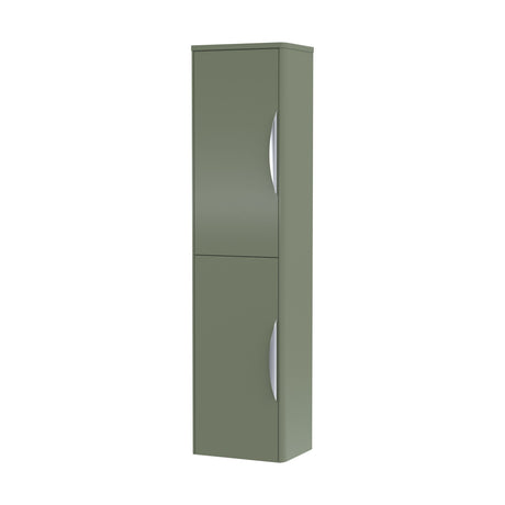 [BFWA863] Aldershawe Modern Wall Hung 2-Door Tall Bathroom Storage Unit – 350mm - Cutout