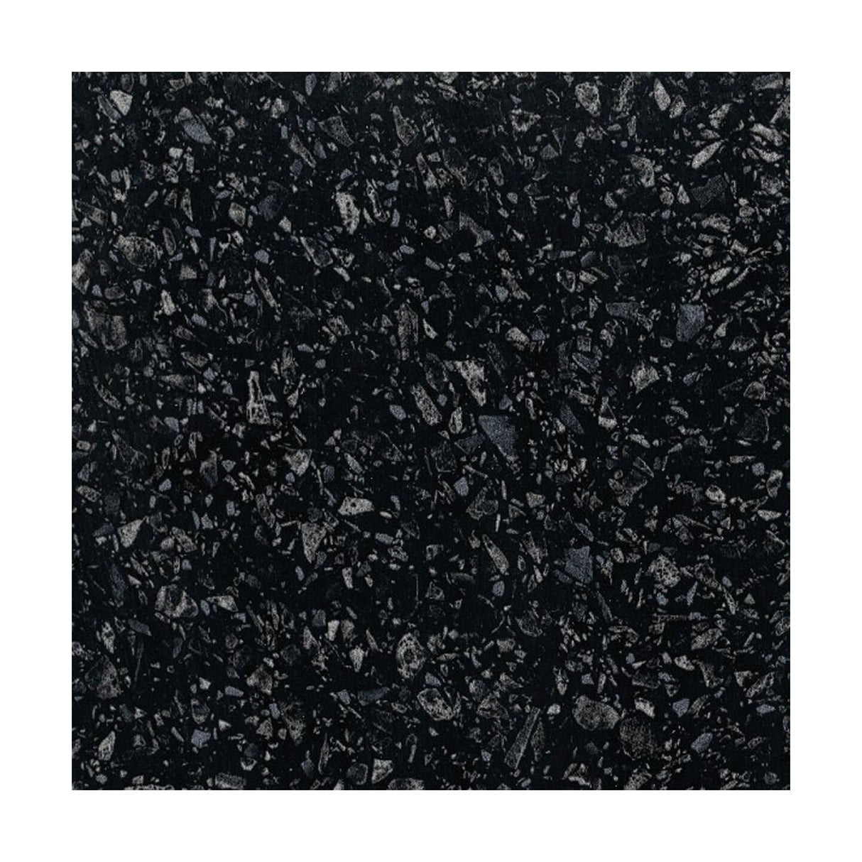 [BFWBAQ2] Black Astral Quartz MFC Laminate Kitchen Worktop, W 2000mm x L 28mm x D 365mm, Black - Cutout
