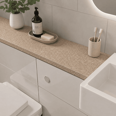 [BFWBATSG2] Contemporary MFC Laminate Kitchen Bathroom Worktop, 2000 x 28 x 365mm, Choice of Colour