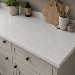 [BFWWSP2] White Sparkle MFC Laminate Kitchen Worktop, W 2000mm x L 28mm x D 365mm, White - Lifestyle 2