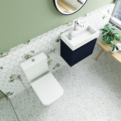 [BFZCH008] Cloakroom Suite - Vanity Unit, Tap and Toilet Set - Electric Blue/Chrome - Lifestyle 2