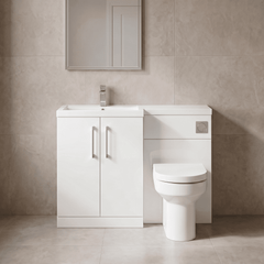[BFZLE001] Bramshall Vanity Unit Bundle, Choice of Orientation and Colour - Lifestyle 1