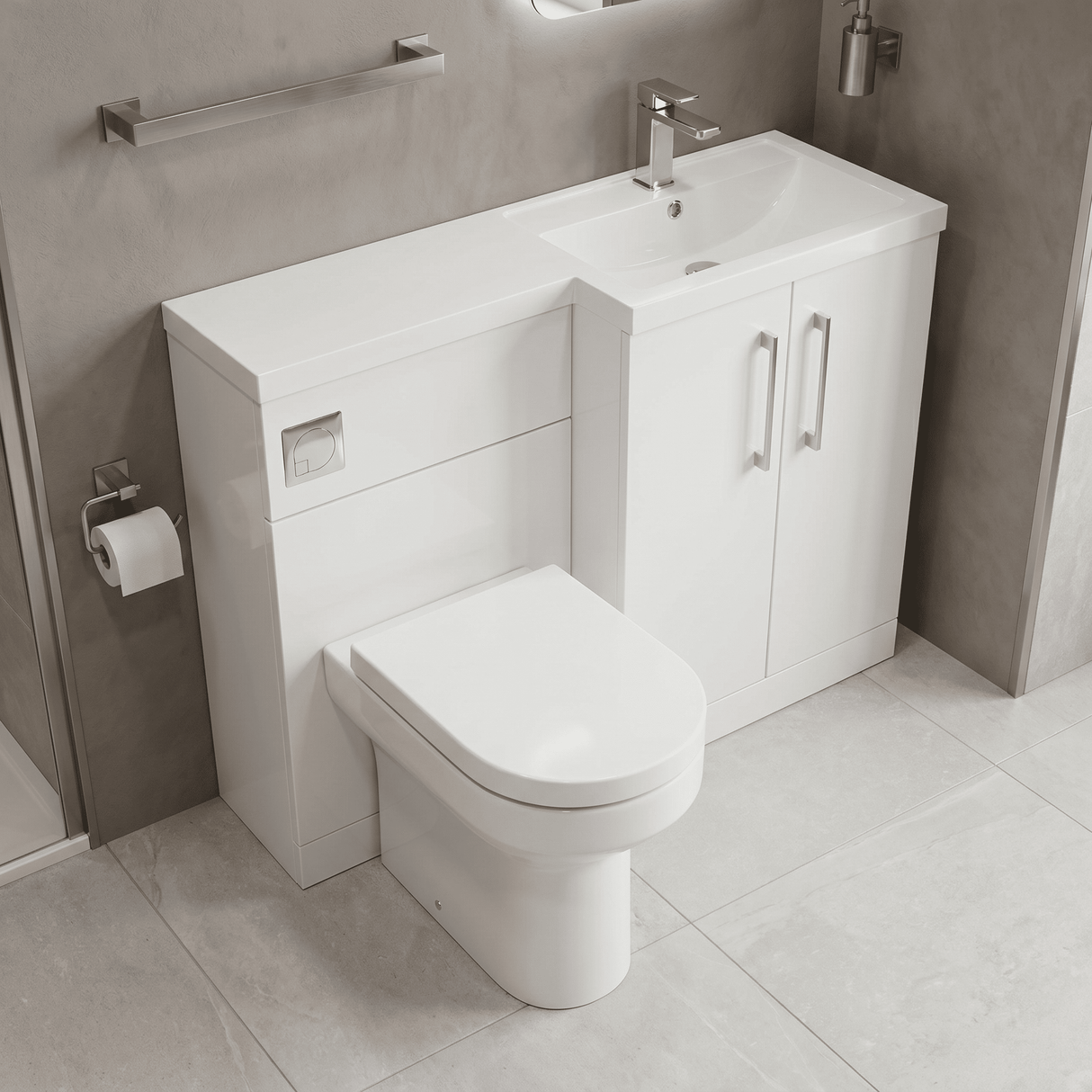 [BFZLE002] Bramshall Vanity Unit Bundle, Choice of Orientation and Colour - Lifestyle 2